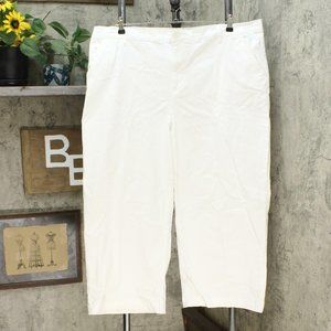 DG2 by Diane Gilman Chino Pants Ivory Plus 22W